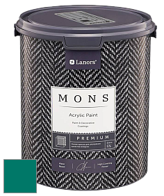 MONS PREMIUM PAINT – 100% акриловая интерьерная краска с шелковистым матовым блеском цвет NCS S 4050-B70G 