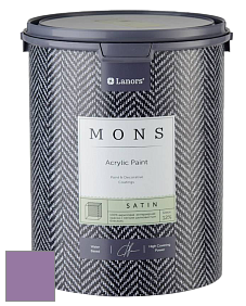 MONS SATIN PAINT – 100% акриловая полуматовая краска, 12% блеска цвет NCS S 3040-R50B 