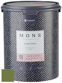 MONS EGGSHELL PAINT – 100% акриловая шелковисто-матовая краска, 7 % блеска цвет NCS S 4050-G40Y 