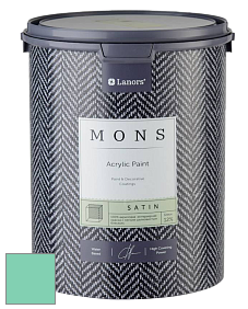 MONS SATIN PAINT – 100% акриловая полуматовая краска, 12% блеска цвет NCS S 1040-B90G 