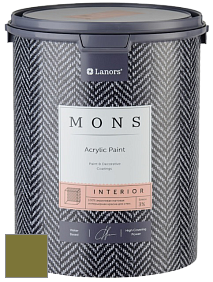 MONS INTERIOR PAINT – 100% акриловая глубоко матовая краска, 3% блеска цвет NCS S 4550-G60Y 