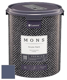 MONS PREMIUM PAINT – 100% акриловая интерьерная краска с шелковистым матовым блеском цвет NCS S 6020-R70B 