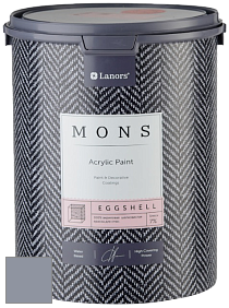 MONS EGGSHELL PAINT – 100% акриловая шелковисто-матовая краска, 7 % блеска цвет NCS S 4010-R70B 