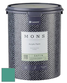 MONS SATIN PAINT – 100% акриловая полуматовая краска, 12% блеска цвет NCS S 3040-B80G 