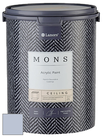 MONS CEILING PAINT – Aбсолютно матовая потолочная краска, 2% блеска цвет MONS 205 Голубой щенок
