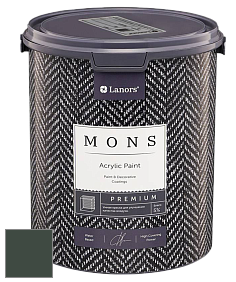 MONS PREMIUM PAINT – 100% акриловая интерьерная краска с шелковистым матовым блеском цвет NCS S 8010-G10Y 