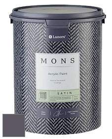 MONS SATIN PAINT – 100% акриловая полуматовая краска, 12% блеска цвет NCS S 7010-R50B 