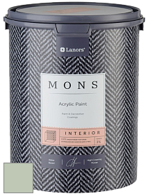 MONS INTERIOR PAINT – 100% акриловая глубоко матовая краска, 3% блеска цвет MONS 38 Фисташка