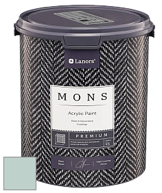 MONS PREMIUM PAINT – 100% акриловая интерьерная краска с шелковистым матовым блеском цвет NCS S 1510-B80G 