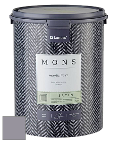 MONS SATIN PAINT – 100% акриловая полуматовая краска, 12% блеска цвет NCS S 4010-R50B 