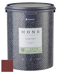 MONS SATIN PAINT – 100% акриловая полуматовая краска, 12% блеска цвет NCS S 4550-Y90R 