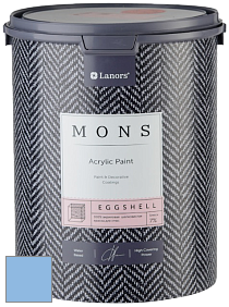 MONS EGGSHELL PAINT – 100% акриловая шелковисто-матовая краска, 7 % блеска цвет NCS S 1040-R80B 