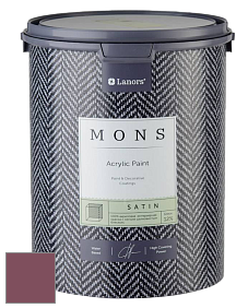 MONS SATIN PAINT – 100% акриловая полуматовая краска, 12% блеска цвет NCS S 5030-R20B 