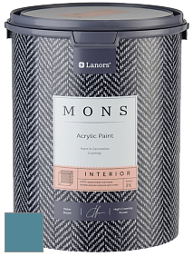 MONS INTERIOR PAINT – 100% акриловая глубоко матовая краска, 3% блеска цвет NCS S 4030-B10G 