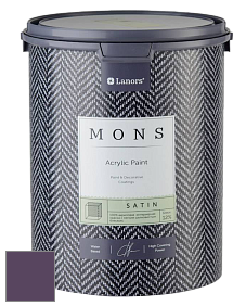 MONS SATIN PAINT – 100% акриловая полуматовая краска, 12% блеска цвет NCS S 6030-R50B 