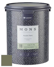 MONS SATIN PAINT – 100% акриловая полуматовая краска, 12% блеска цвет MONS 109 Кошачий глаз