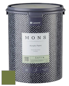 MONS SATIN PAINT – 100% акриловая полуматовая краска, 12% блеска цвет NCS S 4050-G40Y 