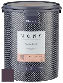 MONS INTERIOR PAINT – 100% акриловая глубоко матовая краска, 3% блеска цвет NCS S 7020-R40B 