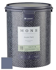 MONS SATIN PAINT – 100% акриловая полуматовая краска, 12% блеска цвет NCS S 5020-R70B 