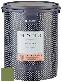 MONS INTERIOR PAINT – 100% акриловая глубоко матовая краска, 3% блеска цвет NCS S 4040-G40Y 