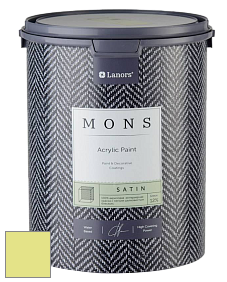 MONS SATIN PAINT – 100% акриловая полуматовая краска, 12% блеска цвет NCS S 0540-G60Y 