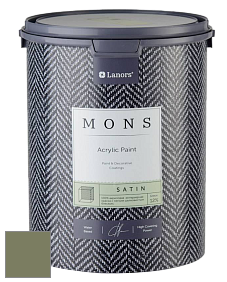 MONS SATIN PAINT – 100% акриловая полуматовая краска, 12% блеска цвет NCS S 5020-G50Y 