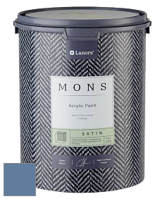 MONS SATIN PAINT – 100% акриловая полуматовая краска, 12% блеска цвет NCS S 4030-R80B 