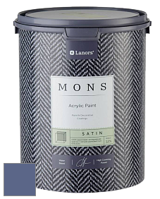 MONS SATIN PAINT – 100% акриловая полуматовая краска, 12% блеска цвет NCS S 5030-R70B 