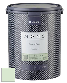 MONS SATIN PAINT – 100% акриловая полуматовая краска, 12% блеска цвет NCS S 0515-G20Y 