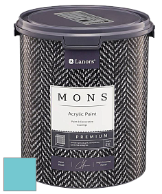 MONS PREMIUM PAINT – 100% акриловая интерьерная краска с шелковистым матовым блеском цвет NCS S 1040-B20G 