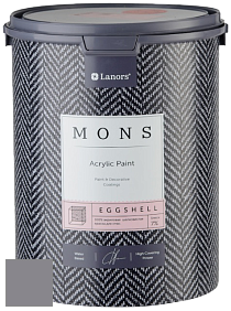 MONS EGGSHELL PAINT – 100% акриловая шелковисто-матовая краска, 7 % блеска цвет NCS S 5005-R50B 