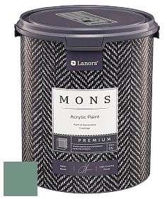 MONS PREMIUM PAINT – 100% акриловая интерьерная краска с шелковистым матовым блеском цвет NCS S 4020-B90G 