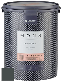 MONS INTERIOR PAINT – 100% акриловая глубоко матовая краска, 3% блеска цвет NCS S 8005-B50G 