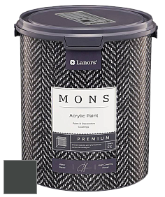 MONS PREMIUM PAINT – 100% акриловая интерьерная краска с шелковистым матовым блеском цвет NCS S 8502-G 