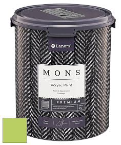 MONS PREMIUM PAINT – 100% акриловая интерьерная краска с шелковистым матовым блеском цвет NCS S 0560-G40Y 