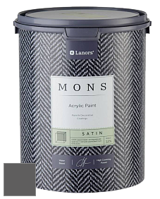 MONS SATIN PAINT – 100% акриловая полуматовая краска, 12% блеска цвет NCS S 7500-N 