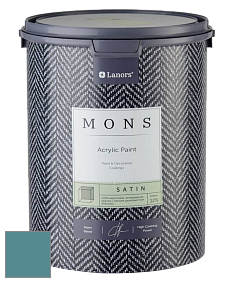 MONS SATIN PAINT – 100% акриловая полуматовая краска, 12% блеска цвет NCS S 4030-B30G 