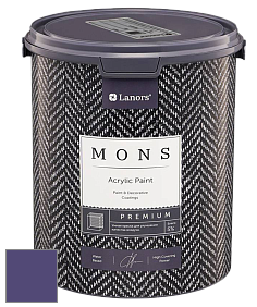 MONS PREMIUM PAINT – 100% акриловая интерьерная краска с шелковистым матовым блеском цвет NCS S 5040-R60B 