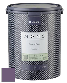 MONS SATIN PAINT – 100% акриловая полуматовая краска, 12% блеска цвет NCS S 5030-R50B 