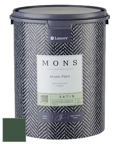 MONS SATIN PAINT – 100% акриловая полуматовая краска, 12% блеска цвет NCS S 7020-G10Y 