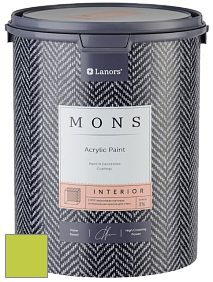 MONS INTERIOR PAINT – 100% акриловая глубоко матовая краска, 3% блеска цвет NCS S 0565-G50Y 