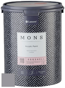 MONS EGGSHELL PAINT – 100% акриловая шелковисто-матовая краска, 7 % блеска цвет NCS S 4005-R50B 