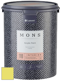 MONS INTERIOR PAINT – 100% акриловая глубоко матовая краска, 3% блеска цвет NCS S 0550-G70Y 