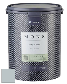 MONS SATIN PAINT – 100% акриловая полуматовая краска, 12% блеска цвет NCS S 2005-B20G 