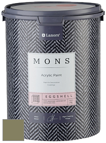 MONS EGGSHELL PAINT – 100% акриловая шелковисто-матовая краска, 7 % блеска цвет NCS S 5020-G70Y 