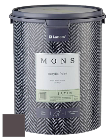 MONS SATIN PAINT – 100% акриловая полуматовая краска, 12% блеска цвет MONS 61 Фиолетово-пурпурный