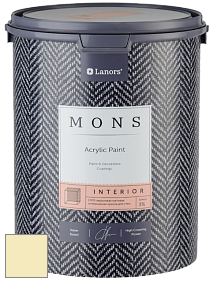 MONS INTERIOR PAINT – 100% акриловая глубоко матовая краска, 3% блеска цвет NCS S 0515-G90Y 