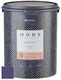 MONS INTERIOR PAINT – 100% акриловая глубоко матовая краска, 3% блеска цвет NCS S 5040-R60B 