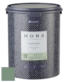 MONS SATIN PAINT – 100% акриловая полуматовая краска, 12% блеска цвет NCS S 4020-G10Y 