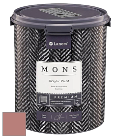 MONS PREMIUM PAINT – 100% акриловая интерьерная краска с шелковистым матовым блеском цвет NCS S 3030-Y90R 